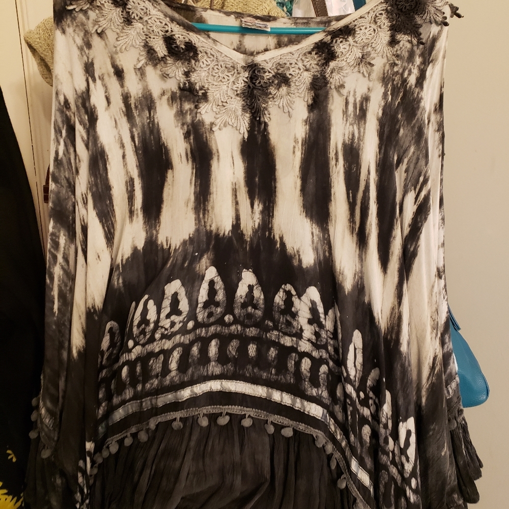 Poncho top worn once